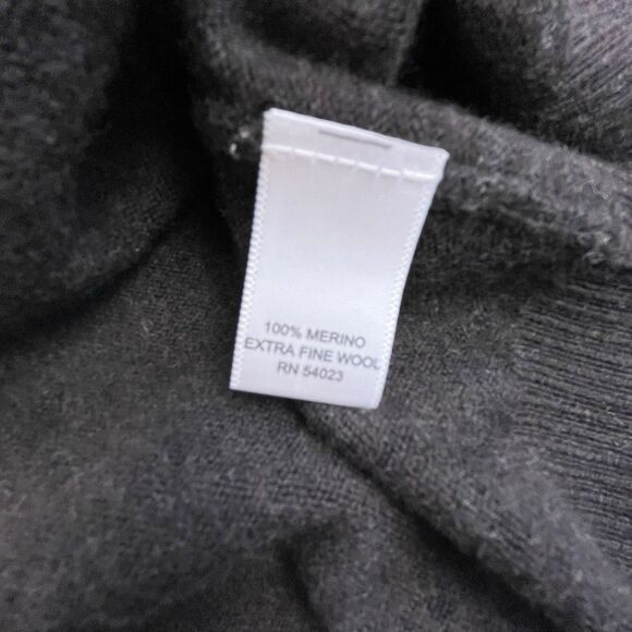 Banana Republic Extra Fine Merino Wool Sweater Mens XL Brown V-Neck Tight Knit - Picture 5 of 7